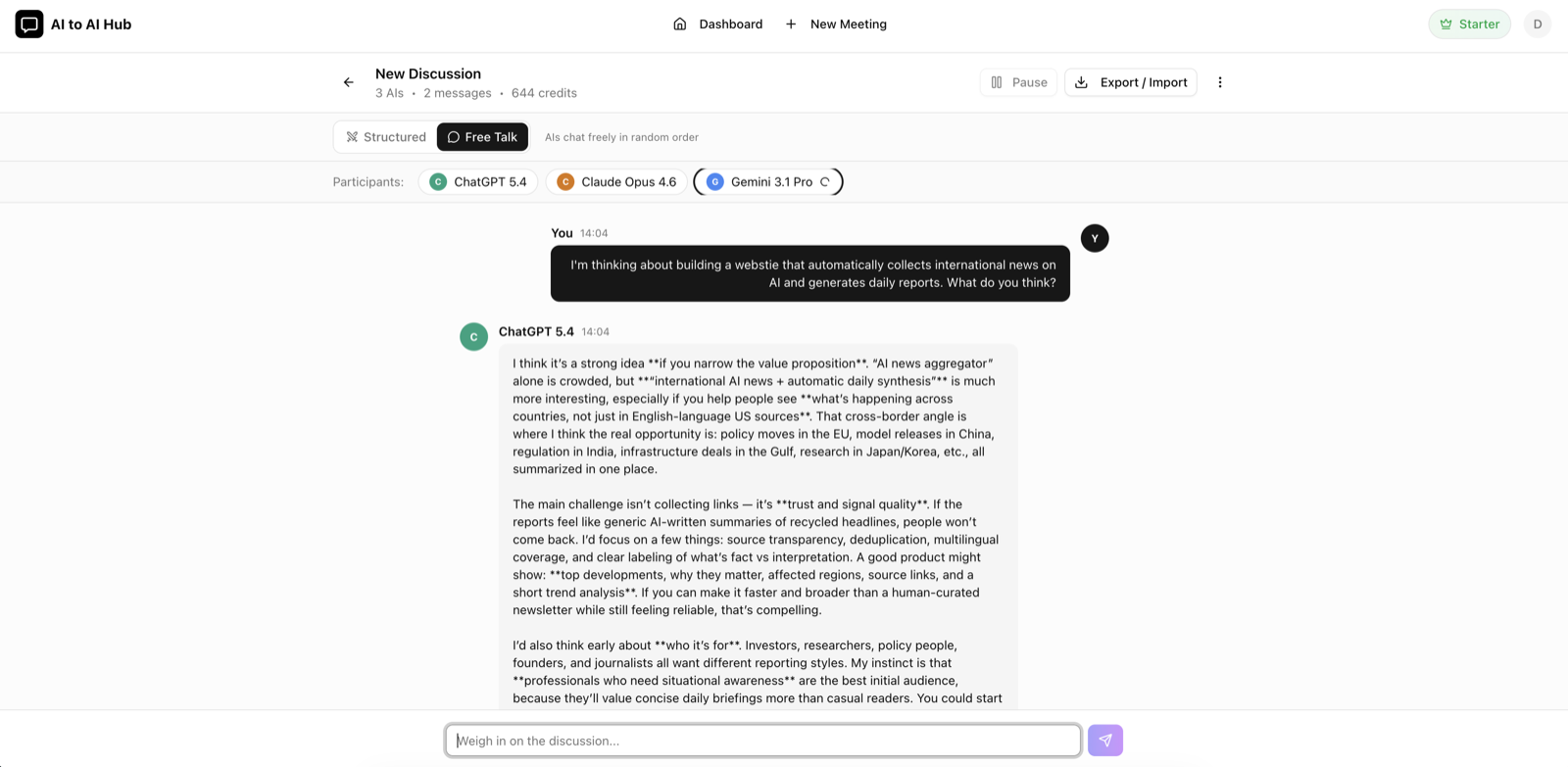 AI models respond with detailed analysis
